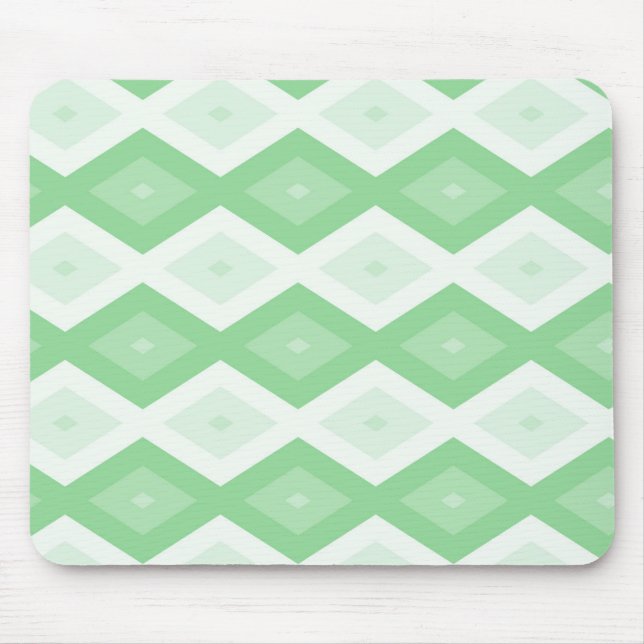 Mousepad Padrão de diamante verde da maçã (Frente)