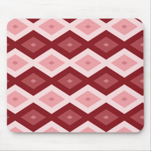 Mousepad Padrão de diamante vermelho