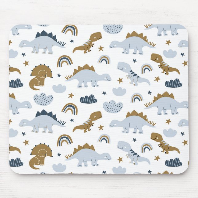 Mousepad Padrão de Dinossauro Cotovelo (Frente)