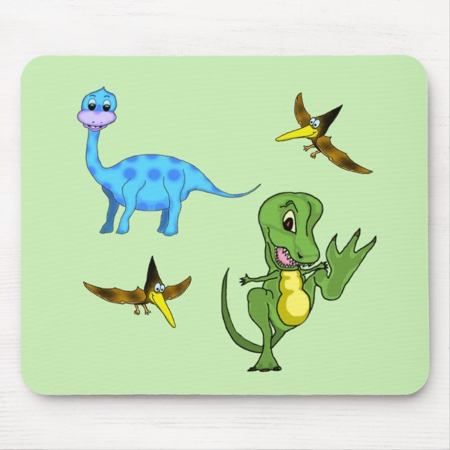 Mousepad Padrão de Dinossauros (Frente)