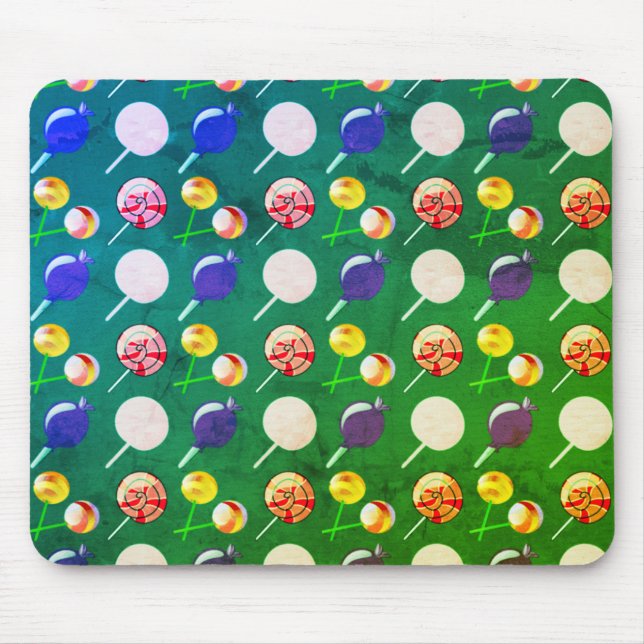 Mousepad Padrão de doces delicioso (Frente)