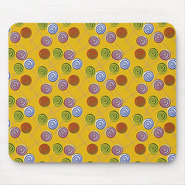 Mousepad Padrão de doces | Padrão do lombo | pirulito 15 (Frente)