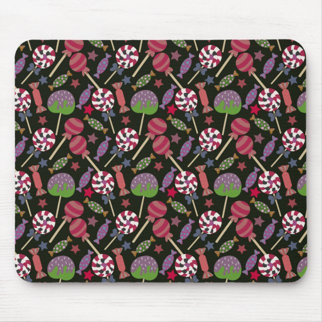 Mousepad Padrão de doces | Padrão do lombo | pirulito 16 (Frente)
