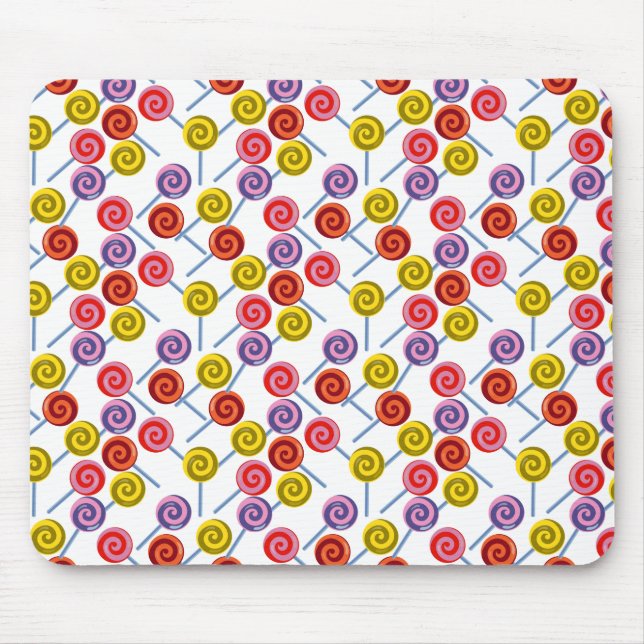 Mousepad Padrão de doces | Padrão do lombo | pirulito 2 (Frente)