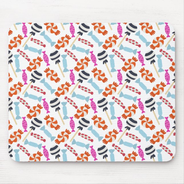 Mousepad Padrão de doces | Padrão do lombo | pirulito 35 (Frente)