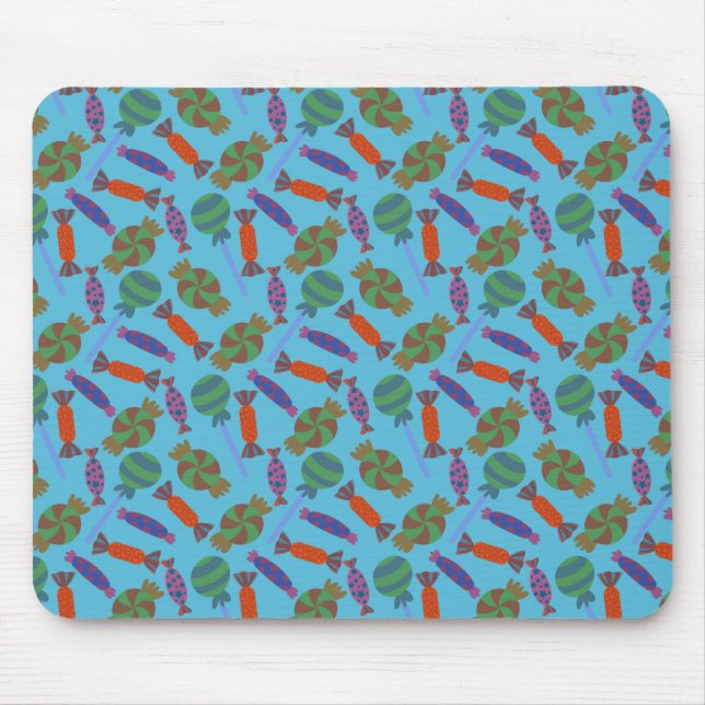 Mousepad Padrão de doces | Padrão do lombo | pirulito 36 (Frente)