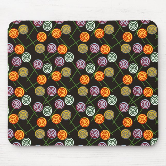Mousepad Padrão de doces | Padrão do lombo | pirulito 52 (Frente)