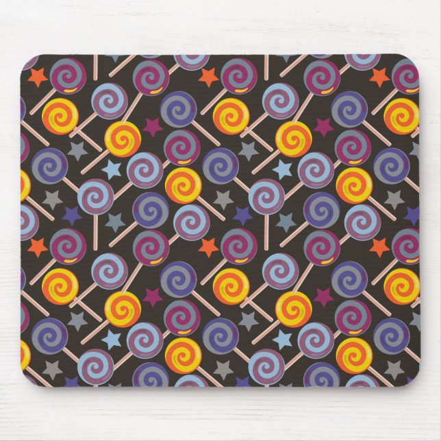 Mousepad Padrão de doces | Padrão do lombo | pirulito 9 (Frente)