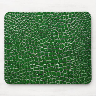 Mousepad padrão de efeito de couro verde