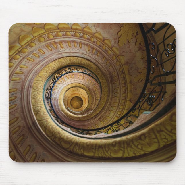 Mousepad Padrão de Escada em Espiral (Frente)