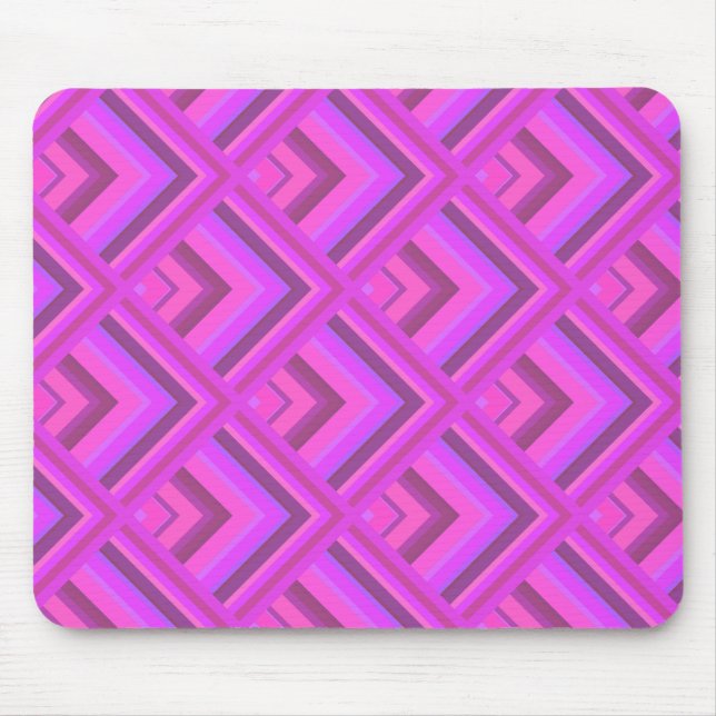 Mousepad Padrão de escala de listras rosa (Frente)