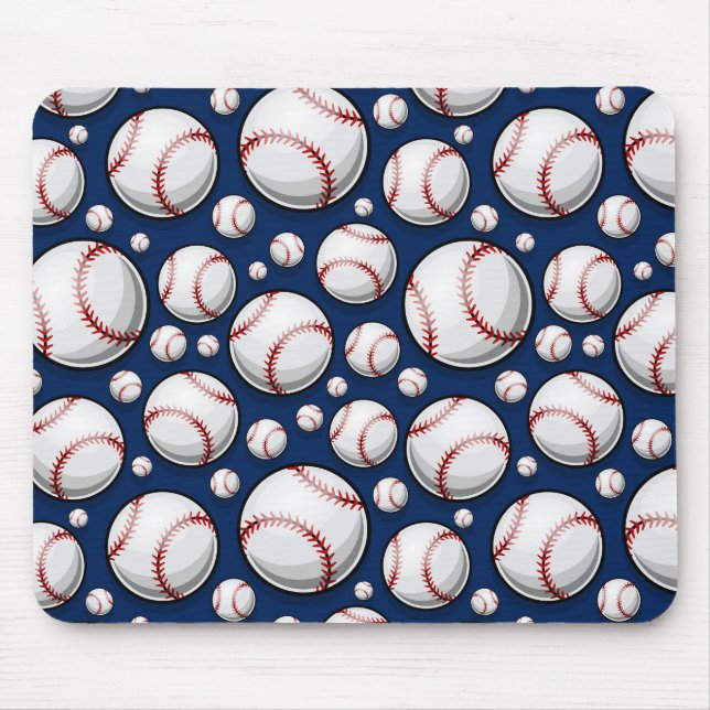 Mousepad Padrão de Esporte de Baseball (Frente)