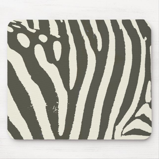 Mousepad Padrão de Estampa Animal de Listras de Zebra Moder (Frente)