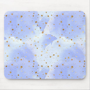Mousepad Padrão de Estrela do Ouro Lavendar