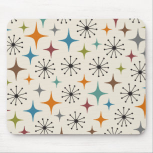 Mousepad Padrão de Estrela Explosiva Moderno de Meados do S