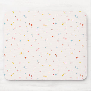 Mousepad Padrão de Estrela Pastel