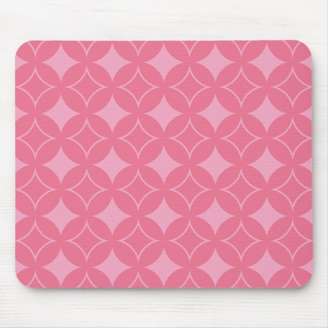 Mousepad Padrão de expedição rosa (Frente)