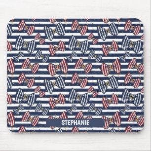 Mousepad Padrão de Faixa de Fita Patriótica