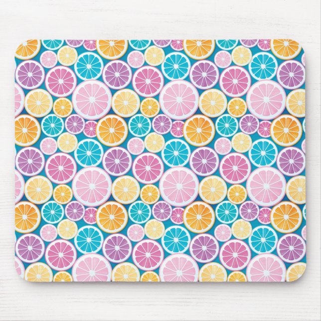 Mousepad Padrão de Fatias de Citros (Frente)