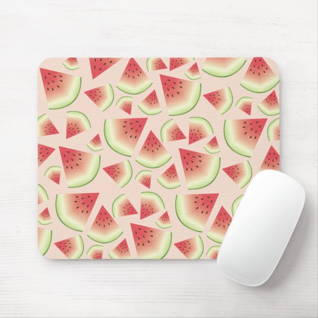 Mousepad Padrão de fatias de Fruta de melancia (Com mouse)