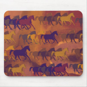 Mousepad padrão de fazenda de cavalos