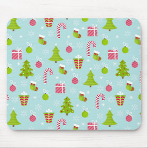 Mousepad Padrão de Férias de Natal Fresco