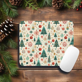 Mousepad Padrão de Festas de Inverno Festivas