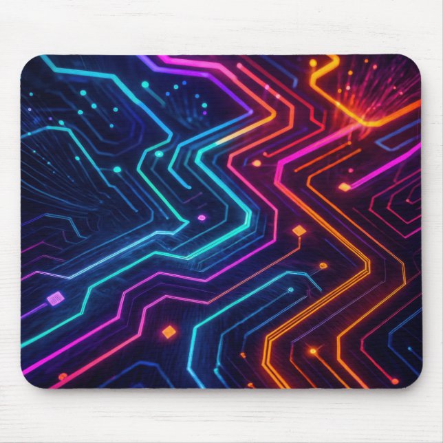Mousepad Padrão de fibra óptica (Frente)