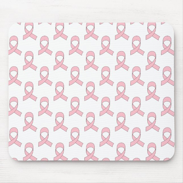 Mousepad Padrão de Fita Rosa (Frente)
