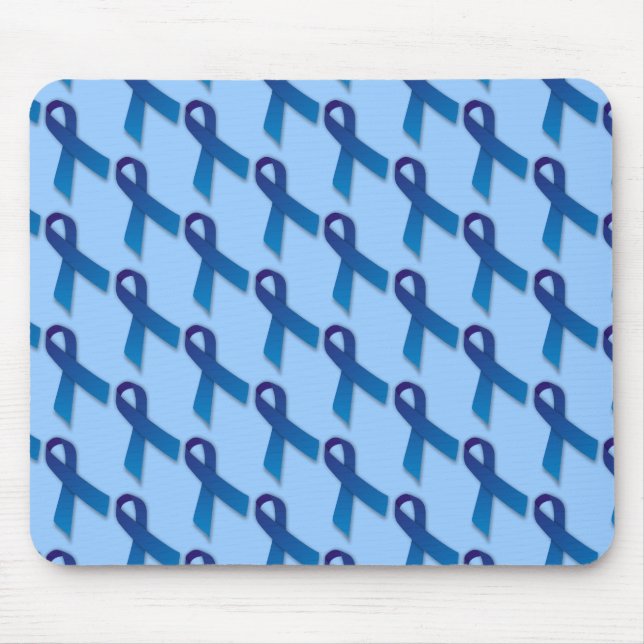 Mousepad Padrão de fitas azuis (Frente)