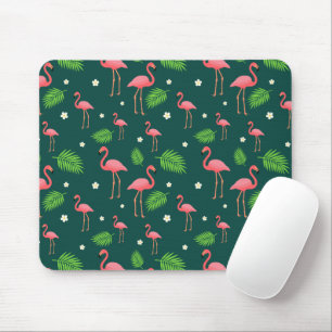 Mousepad Padrão de Flamingo Tropical