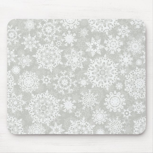 Mousepad Padrão de flocos de neve (Frente)