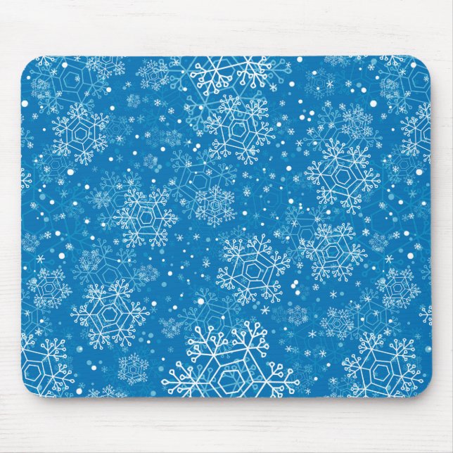 Mousepad Padrão de flocos de neve (Frente)