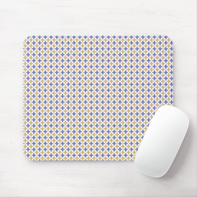 Mousepad Padrão de Flor (Com mouse)
