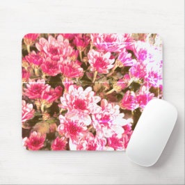 Mousepad Padrão de Flor de Rosa – Design Botânico Suave