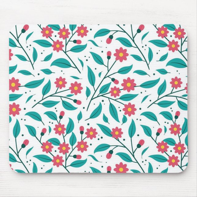 Mousepad Padrão de flores (Frente)
