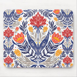 Mousepad Padrão de flores folclóricas