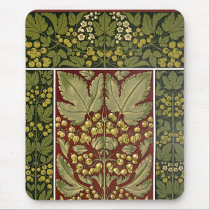 Mousepad Padrão de Folha Antiquada