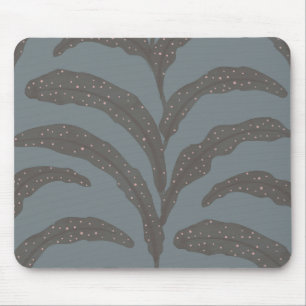 Mousepad Padrão de Folha de Palmeira Tropical Moderna em Be