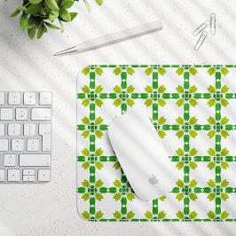 Mousepad Padrão De Folha, Padrão De Folhas, Folhas Verdes