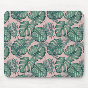 Mousepad Padrão de Folha Tropical