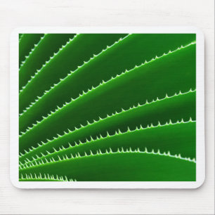 Mousepad Padrão de Folha Verde Spiky