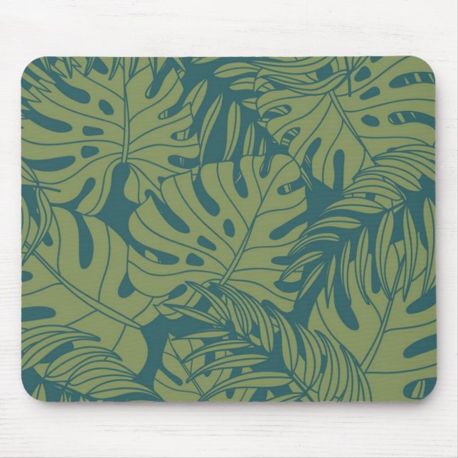 Mousepad Padrão de folhas (Frente)