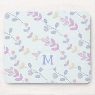 Mousepad Padrão de Folhas Botânicas Cutas