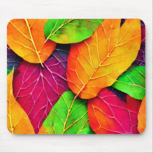 Mousepad Padrão de Folhas de outono do outono