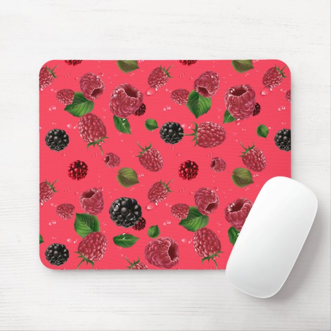 Mousepad Padrão de Framboesa (Com mouse)