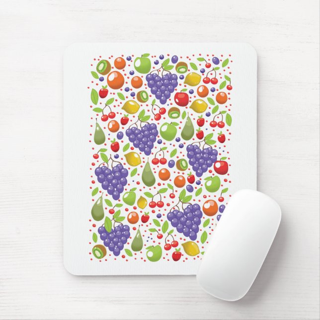 Mousepad Padrão de Fruta cúbica (Com mouse)