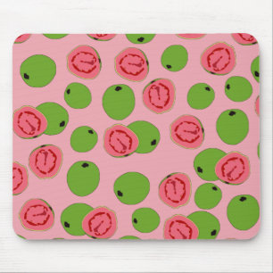 Mousepad Padrão de Fruta de goiaba