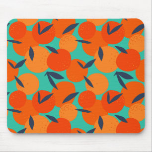 Mousepad Padrão de Fruta laranja abstrato