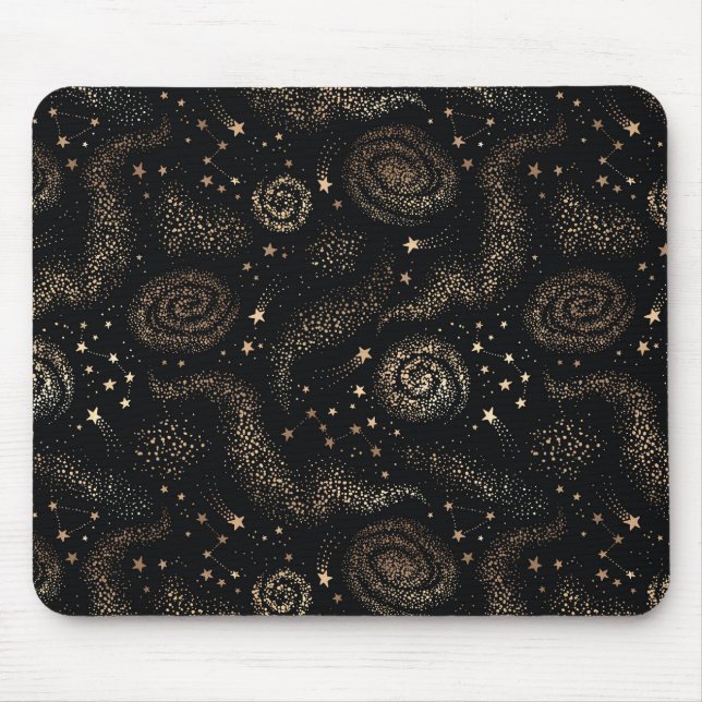 Mousepad Padrão de Galáxia de Constelação de Estrelas Doura (Frente)